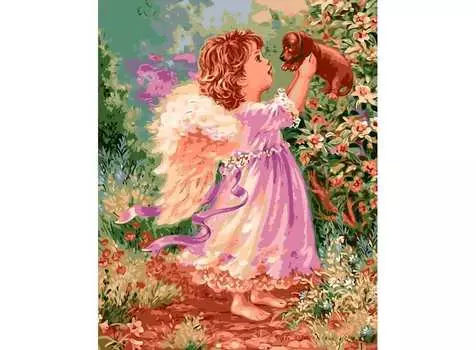 Картина по номерам «Рыжий ангел»