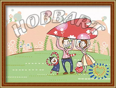 Картина по номерам «Семья»