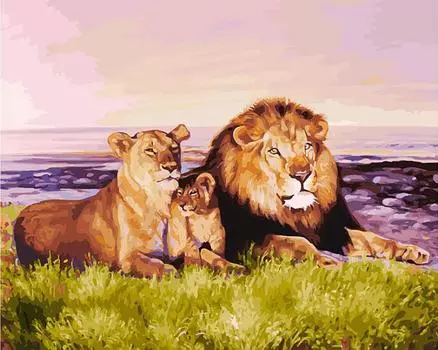 Картина по номерам «Семейство царственных особ» Елены Самарской