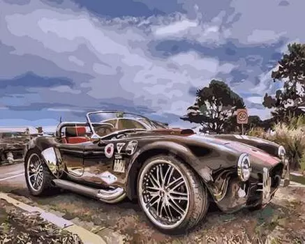 Картина по номерам «Shelby Cobra»