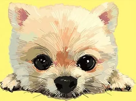 Картина по номерам «Щенок»