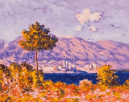 Картина по номерам «Сиреневая гора» Клода Моне