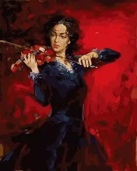 Картина по номерам «Скрипачка»