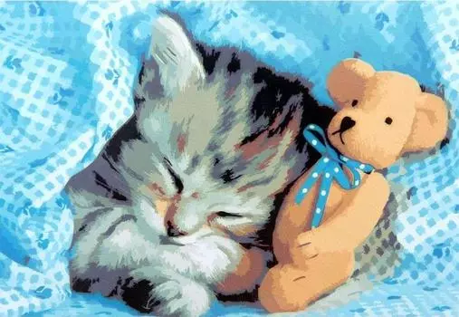 Картина по номерам «Сладкий сон»