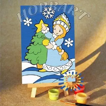 Картина по номерам «Снегурка»