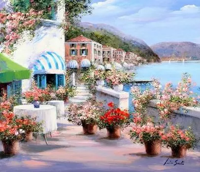 Картина по номерам «Солнечная набережная»