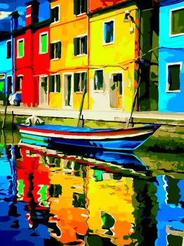 Картина по номерам «Солнечная набережная»