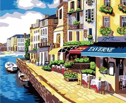 Картина по номерам «Солнечная набережная»