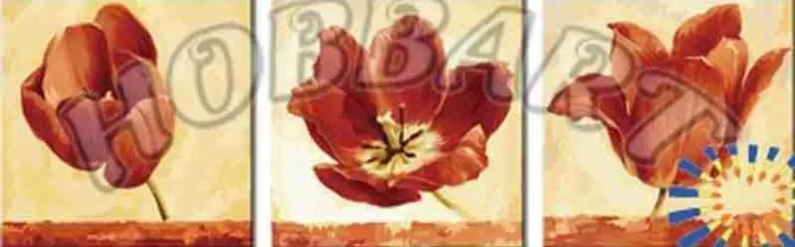 Картина по номерам «Страстные тюльпаны»