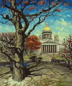 Картина по номерам «Свидание у Исаакиевского собора»