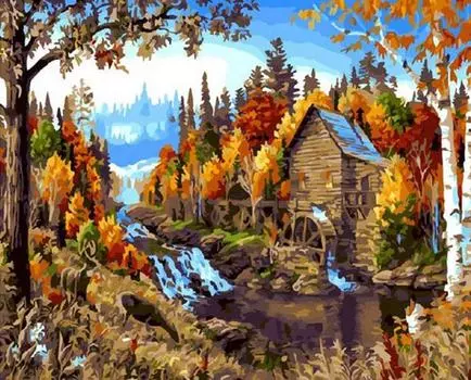 Картина по номерам «Течение времени»