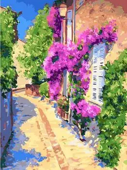 Картина по номерам «Тихая улочка»