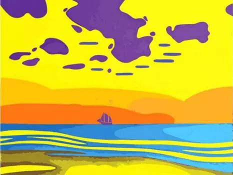 Картина по номерам «Тяжелые облака»