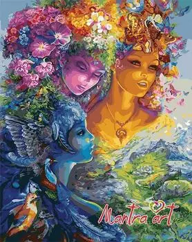 Картина по номерам «Три грации» Жозефины Уолл + в наборе подарок