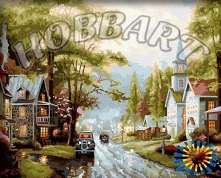 Картина по номерам «У дома»