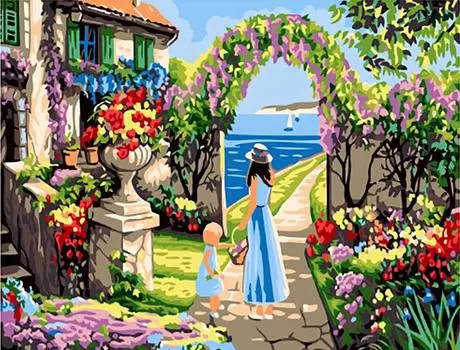 Картина по номерам «Утренняя прогулка»