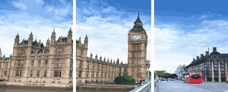 Картина по номерам «Утром в Лондоне»