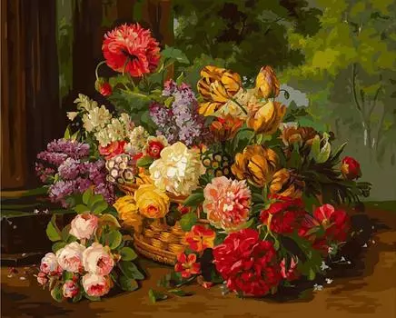 Картина по номерам «В дар флоре»