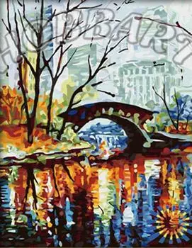 Картина по номерам «В городском парке»