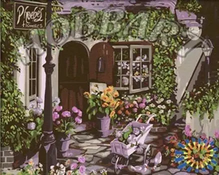 Картина по номерам «В гостях у цветовода»