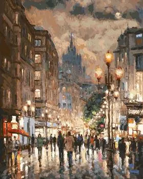 Картина по номерам «В объятьях Арбата»