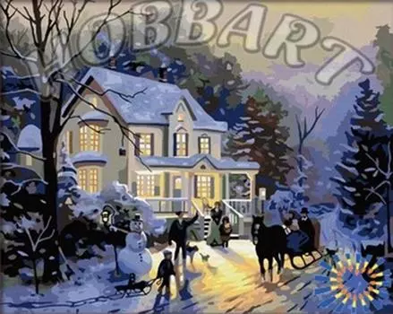 Картина по номерам «В предвкушении праздника»