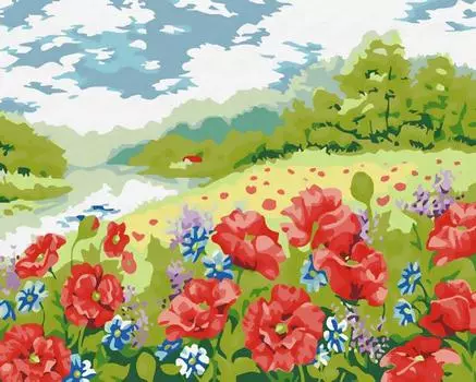 Картина по номерам «В ромашковом краю»