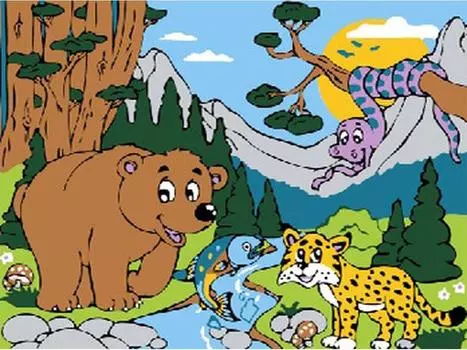 Картина по номерам «В сказочном лесу»