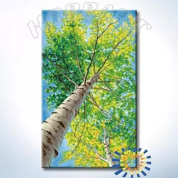 Картина по номерам «В тени берёз»