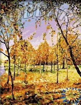 Картина по номерам «В золоте листвы»