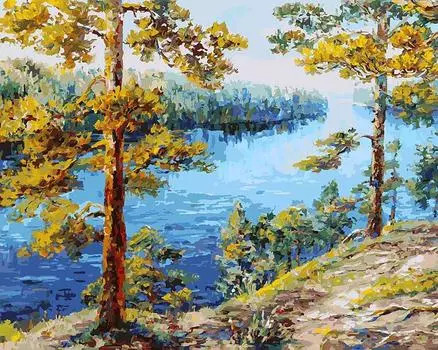 Картина по номерам «Валаам»