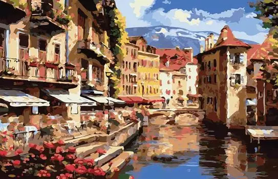 Картина по номерам «Вечер в Анси»