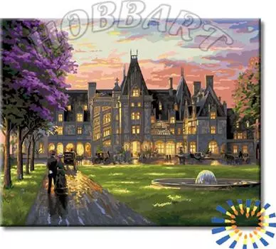 Картина по номерам «Вечер в замке»