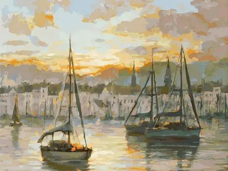 Картина по номерам «Вечерний бриз»