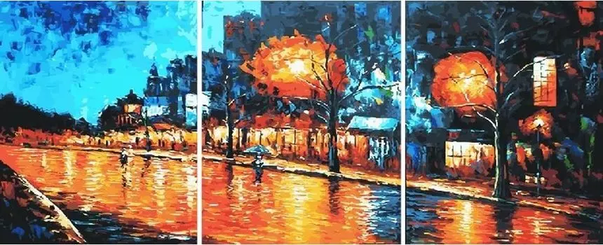 Картина по номерам «Вечерний город»