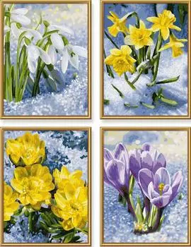 Картина по номерам «Весенние цветы»
