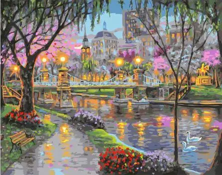 Картина по номерам «Весенняя набережная»