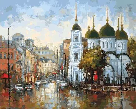 Картина по номерам «Вид на Сухаревскую площадь»