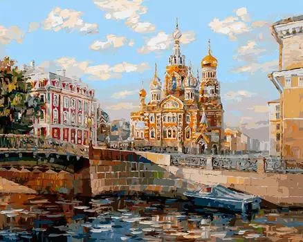 Картина по номерам «Вид со стороны Мойки на Спас-на-крови»