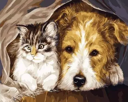 Картина по номерам «Вместе теплее»