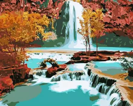 Картина по номерам «Водопад»