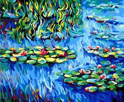 Картина по номерам «Водяные лилии»