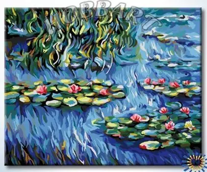 Картина по номерам «Водяные лилии»