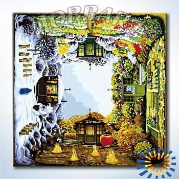 Картина по номерам «Времена года»