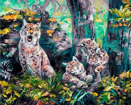 Картина по номерам «Все наелись»