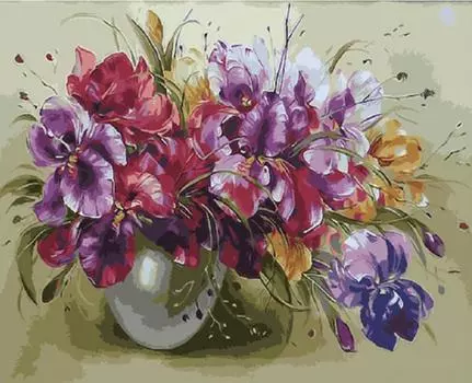 Картина по номерам «Яркий букет»