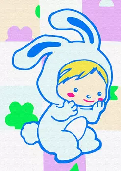 Картина по номерам «Зайка-малыш»