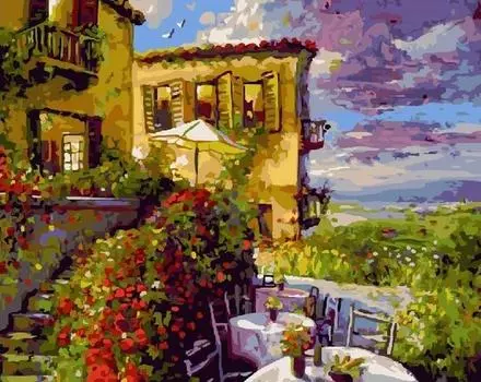 Картина по номерам «Завтрак у моря»