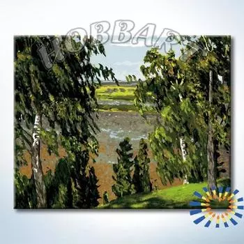 Картина по номерам «Зеленый шум»