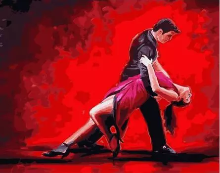 Картина по номерам «Жаркое танго любви»